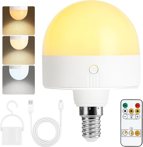 Rechargeable light bulb with - rechargeable,
