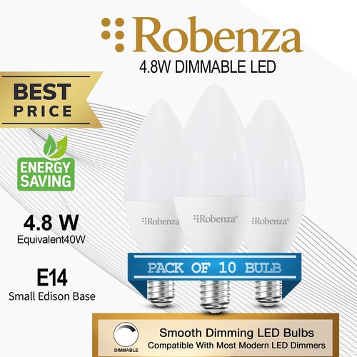 Led 40w dimmable candle - 4.8w=40w,