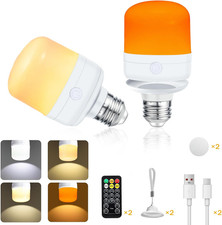 2 Pcs E14 Battery Light Bulb
