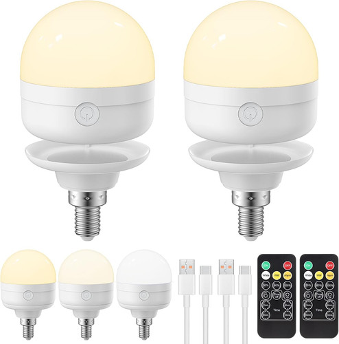 E14 rechargeable light bulb - rechargeable,