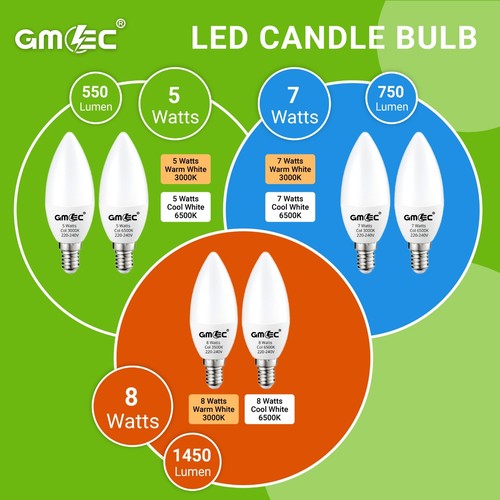 E14 led candle bulb 8w - bulb, 5w