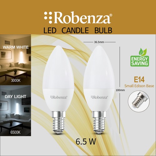 Led candle e14 - e14, 6.5w=50w