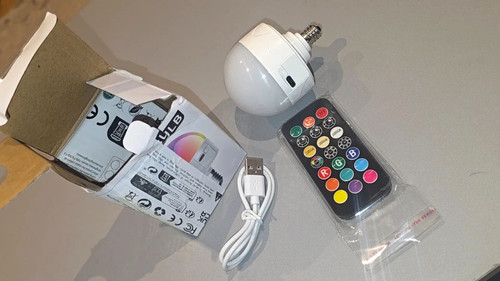Rechargeable light bulb with - bulb,