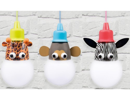 Zebra giraffe monkey bulb a - bulb, on