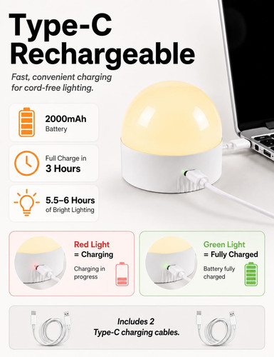 E14 usb rechargeable led light - e14,