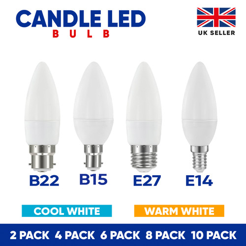 Led candle light bulb - candle, b22