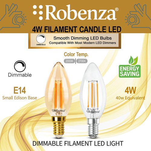 40w led dimmable e14 - dimmable,